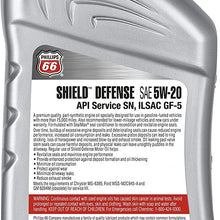 Phillips 66 1076558 Blend Motor (Shield Defense High Mileage Synthetic Oil 10W40-1 Quart), 32. Fluid_Ounces