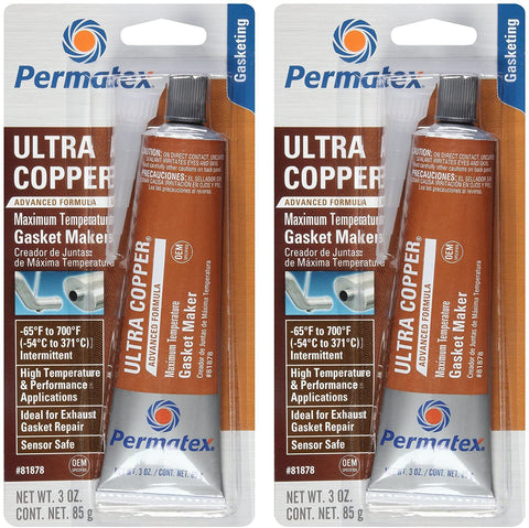 Permatex 81878 3 Oz Ultra Copper RTV Silicone Gasket Maker