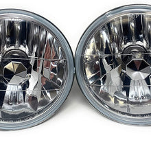 Geniune Glass 7 inch Round Crystal Diamond clear headlights Wrangler LJ H2 Fj JK TJ YJ par56,H6024 H6017 H6014 H6015