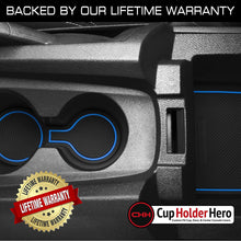 CupHolderHero for Chevy Camaro 2010-2015 Custom Liner Accessories – Premium Cup Holder, Console, and Door Pocket Inserts 8-pc Set (Blue Trim)