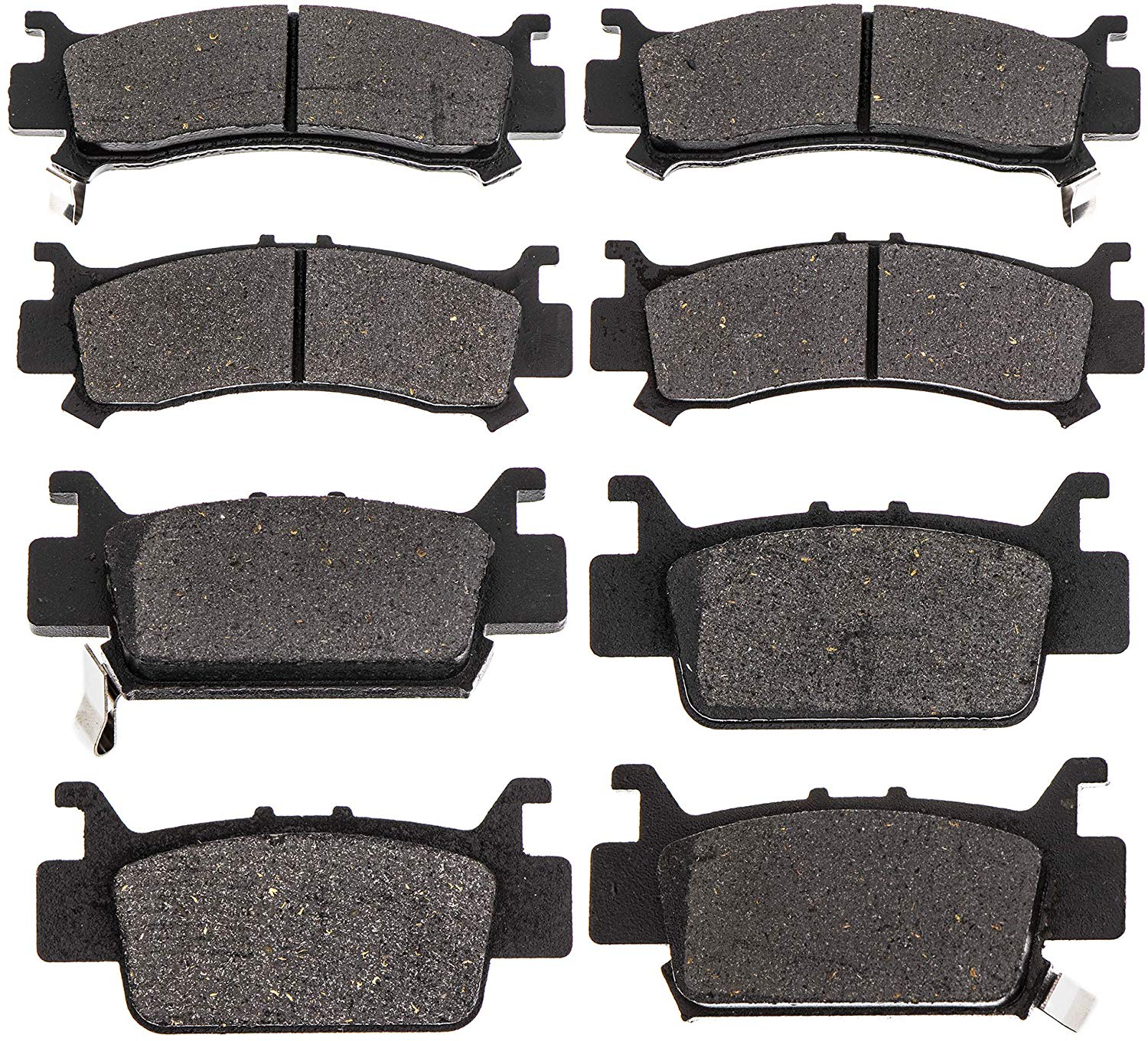 NICHE Brake Pad Kit For Honda Pioneer 1000 1000-5 06451-HL4-A01 06452-HL4-A01 Complete Semi-Metallic
