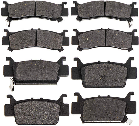 NICHE Brake Pad Kit For Honda Pioneer 1000 1000-5 06451-HL4-A01 06452-HL4-A01 Complete Semi-Metallic