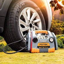 POTEK Car Jump Starter with 150 PSI Tire Inflator/Air compressor,1000 Peak/500 Instant Amps with USB Port to Charge Iphone,IPad, Kindle