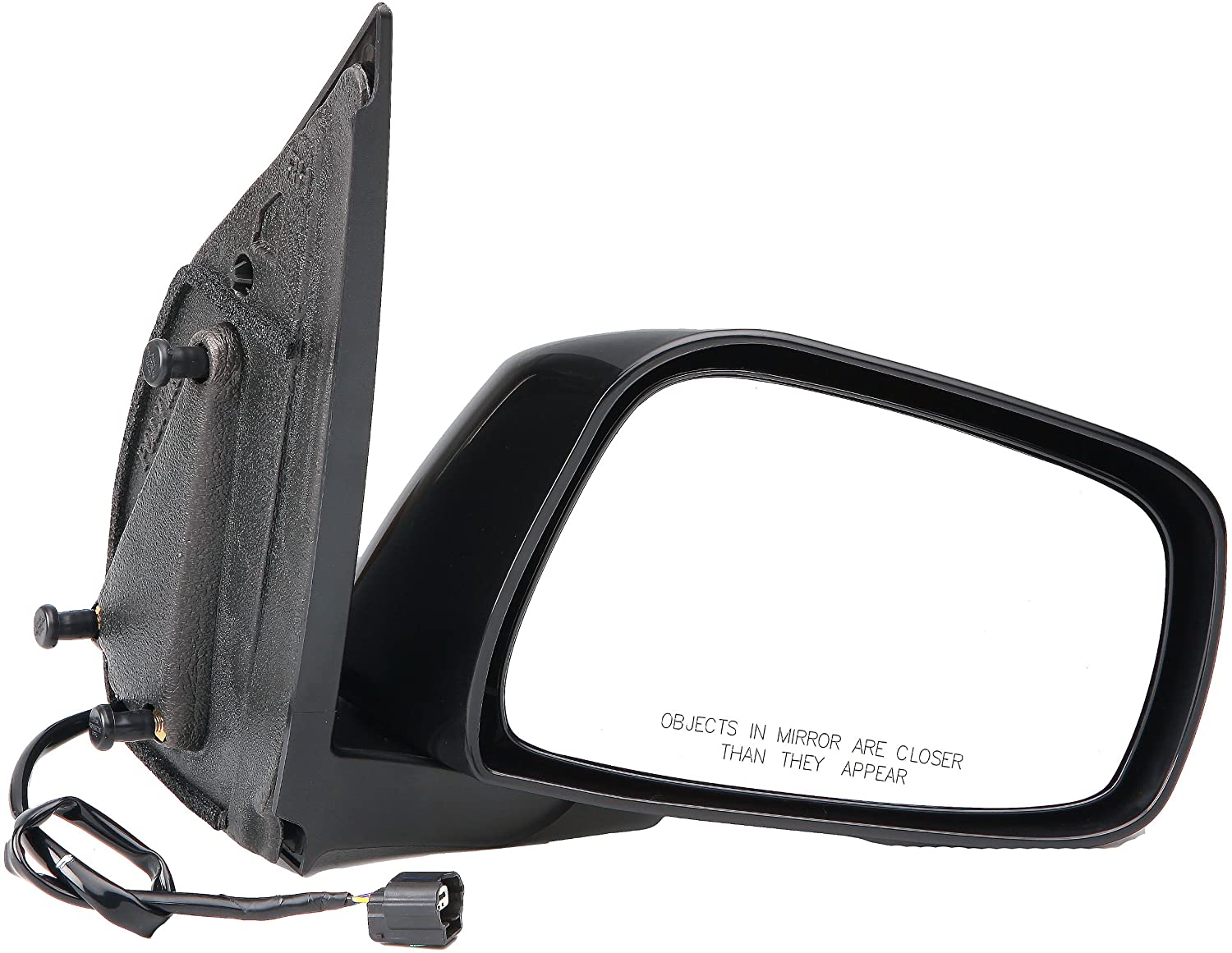 Dorman 955-1767 Passenger Side Power Door Mirror - Folding for Select Nissan Models, Black