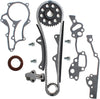NEW HD Timing Chain Kit (2 Heavy Duty Metal Guides & Bolts) with Timing Cover, Water Pump, & Oil Pump compatible with 85-95 Toyota 2.4L 4Runner Pickup Celica SOHC engine 22R 22RE 22REC