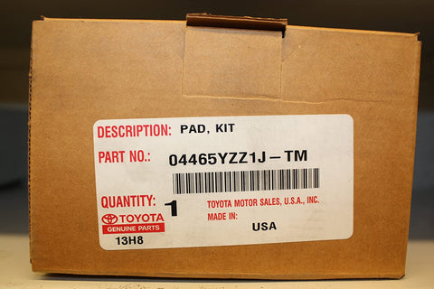Toyota Genuine Parts 04465-YZZ1J-TM Front Brake Pad Set