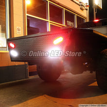 2 Red + 2 White 6" Oval LED Trailer Tail Light Kit [DOT Certified] [Grommets & Plugs Included] [IP67 Waterproof] Stop Brake Turn Reverse Back Up Trailer Lights for RV Truck Jeep