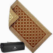 AdvenGO Reversi Mats (9' x 12’) Large Mat and Rug for Outdoors, RV, Patio, Trailer & Camping - Heavy Duty, Weather Resistant Reversible Rugs - Comes with Storage Bag - Great for Picnics - Brown/Beige