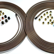 25 ft Roll of 3/16 AND 1/4 Copper Nickel Tube with Fittings