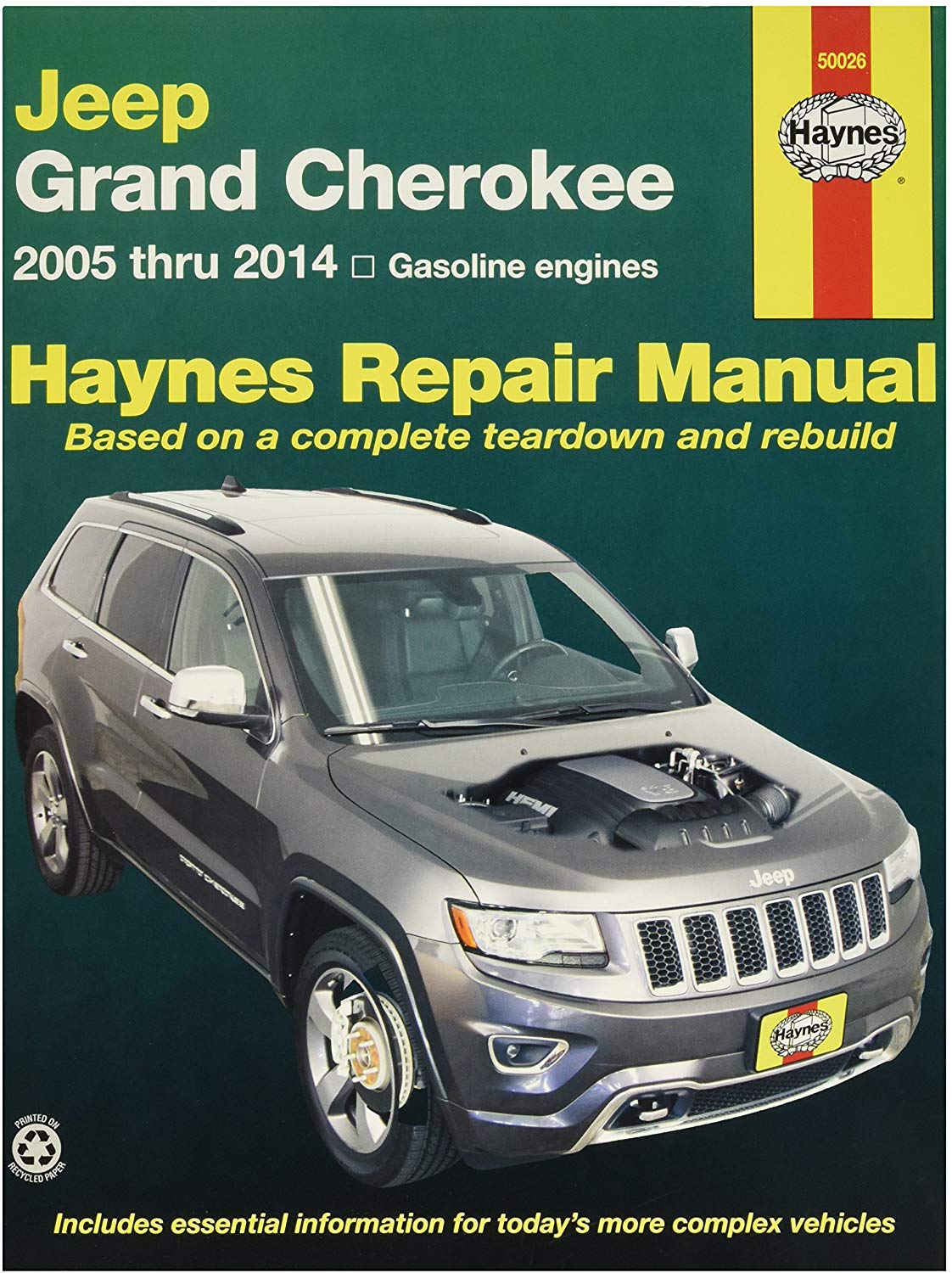 Haynes 50026 Jeep Grand Cherokee Repair Manual (2005-2014)