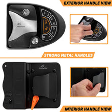 Carmtek - RV Keyless Entry Door Lock Latch Handle | RV Door Lock with Deadbolt, Keypad and Fob | Keyless RV Door Handle for Travel Trailer Camper, Made of Zinc Alloy (Back/Front)