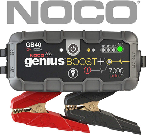 NOCO Boost Plus GB40 1000 Amp 12V UltraSafe Lithium Jump Starter for up to 6L Gasoline and 3L Diesel Engines