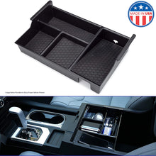 MX Auto Accessories - Center Console Organizer Compatible with The Toyota Tundra & Sequoia (2007-2019) - Made in The USA. Years (07-13) Organizer Will not fit Flush to Front Edge of Console as Shown.