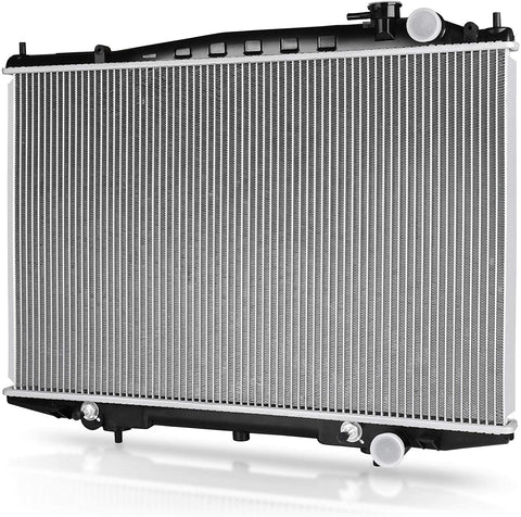 Complete Radiator Compatible with 1998-2004 Nissan Frontier 2.4L, Compatible with 1999-2004 Nissan Frontier 3.3L, Compatible with 2000-2004 Nissan Xterra 2.4L 3.3L DWRD1015