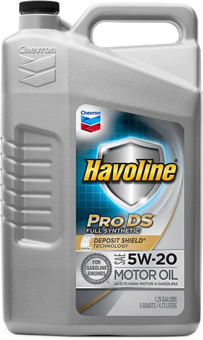 Havoline PRO DS Full Synthetic 5W20 Oil, 5 quart