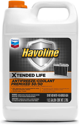 Havoline Xtended Life Antifreeze/Coolant Pre-mix 50/50- 1 Gallon