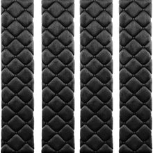 MIKAFEN 4 Pack Universal Car Seat Belt Pads, Adult Seat Belt Shoulder Strap Covers Harness Pad for Car/Bag,Soft Comfort Helps Protect You Neck Shoulder from The Seat Belt Rubbing（Black）
