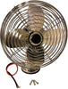 Professional EZ Travel Collection 12V Chrome RV Cab Replacement Chrome Fan with Hardware (2 Speed Settings)