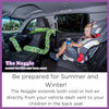 The Noggle - Making The Backseat Cool Again - Vehicle Air Conditioning System to Keep Your Kids Cool and Comfortable When Traveling in The Car - Works with Most Vehicles - 6ft, Grey Quatrefoil