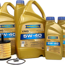 Blau J1A5006 Motor Oil Change Kit - Compatible with 2004 VW Touareg w/ 10 Cylinder 5.0L TDI Diesel Engine