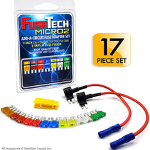 FuseTech 12V Micro2 APT ATR 17 Piece Automotive Fuse Assortment and Holders Pack (2 Add-a-Circuit Fuse Tap Adapters, 14 Blade Fuses + Fuse Puller) 5A 7.5A 10A 15A 20A 25A 30A