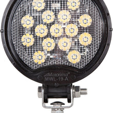 Maxxima MWL-19-A Black Black Round 15 LED Work Light (675 Lumens)