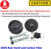 Mega Racer Universal 100% Carbon Fiber Front Hood Latch Pin Key Locking Kit Black Racing Sport Mount Bonnet Nismo Auto Sedan Coupe