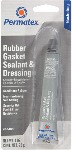 Permatex 85409 Ultra Rubber Gasket Sealant and Dressing, 1 oz. tube, 1 Ounce tube