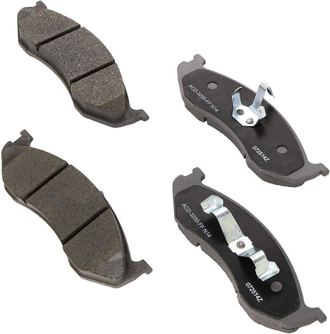 ACDelco 14D477CH Advantage Ceramic Front Disc Brake Pad Set