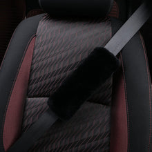Andalus Authentic Sheepskin SeatBelt Cover, 2 Pack, Seat Belt Covers for Adults, Comfortable Driving, Genuine Natural Merino Wool (Black)