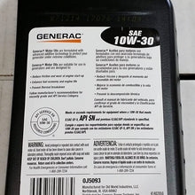 Generac - Motor Oil SAE 10W-30 Quart 0J5139