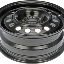 Dorman Black Wheel with Painted Finish (15 x 6. inches /5 x 3 inches, 45 mm Offset)