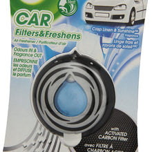 Air Wick Slow Release Car Air Freshener with Carbon Air Filter, Caribbean Lagoon and Hibiscus Flower, 1 Count