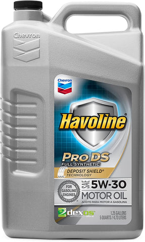 Havoline PRO DS Full Synthetic 5W30 Oil, 5 quart
