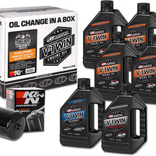 Maxima Racing Oils Black 90-069016B Evolution Mineral 20W-50 Filter Complete Oil Change Kit, 192. Fluid_Ounces