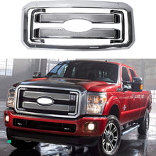 Front Mesh Grille Covers Compatible With 2011-2016 F250 F350 Super Duty Chrome Grill Covers