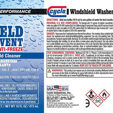 Niteo Cyclo Concentrated Windshield Washer Solvent with Antifreeze, 16 fl oz