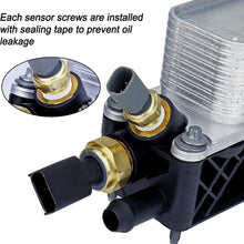 Engine Oil Cooler and Oil Filter Housing Adapter Assembly,Compatible With 2011-2013 Chrysler 200/300,Dodge Journey Charger Caravan And More,Replaces 5184294AE