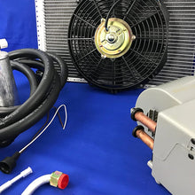 Universal A/C KIT Evaporator 406-1G H/C Heat & Cold Compressor Condenser Hoses W/Electrical Harness