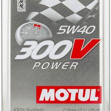 Motul 104242 300V 5w40 Racing Oil, 2 liters