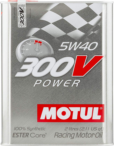 Motul 104242 300V 5w40 Racing Oil, 2 liters