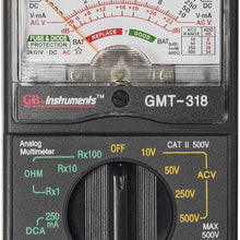 Gardner Bender GMT-318 Analog Multimeter, 6 Function, 14 Range, AC / DC Volt