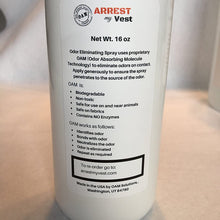 Arrest My Vest Odor Eliminating Spray for Body Armor, K-9's and Vehicles 2 16 oz Bottles, 1 Midnight Fragrance and 1 Unscented. Completely Safe on All Body Armor, Fabrics, Upholstery and Leather