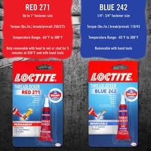 Loctite 209741 Heavy Duty Threadlocker, 0.2 oz, Red 271, 0.2