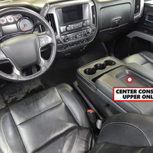 Red Hound Auto Center Console Organizer 1 Piece Upper Armrest Only Insert Compatible with Chevy Chevrolet GMC Silverado Sierra 1500 2500 2015 2016 2017 2018 Black Made in USA Fold Down Console Only