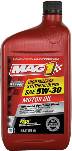 MAG 1 64835 5W-30 Synthetic Blend Motor Oil, 1 quart