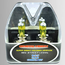 ICBEAMER H7 12V 55W Direct Replacement for Auto Vehicle Car Factory Halogen Light Bulbs [Color: Yellow] w/Mbox