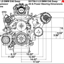 ICT Billet LS Swap A/C Compressor Bracket Kit Camaro Compatible with BMW 330i E46 LS1 LS3 LSX 4.8L 5.3L 6.0L 551797-2