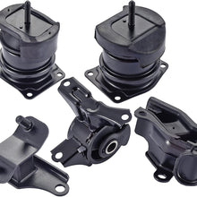 ENA Engine Motor Trans Mount Set of 5 Compatible with 98-02 Honda Accord 3.0L & 99-03 Acura TL 3.2L A6592 A6552 A4507 A6582 A6579