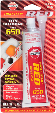 Versachem 65309 Low Volatile High Temperature Red Silicone - 3 oz.